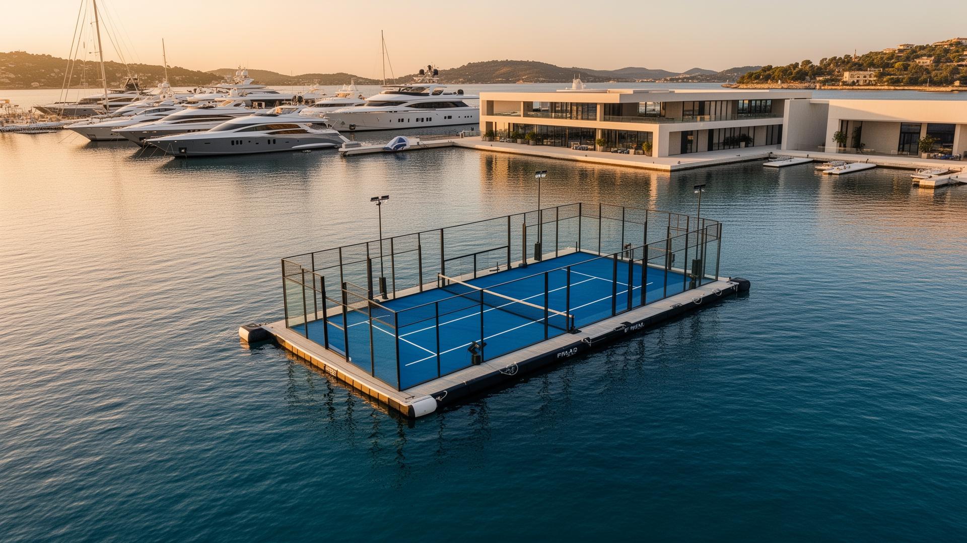 Padel flottant — Terrains sur l'eau pour marinas et villes | Padel ...