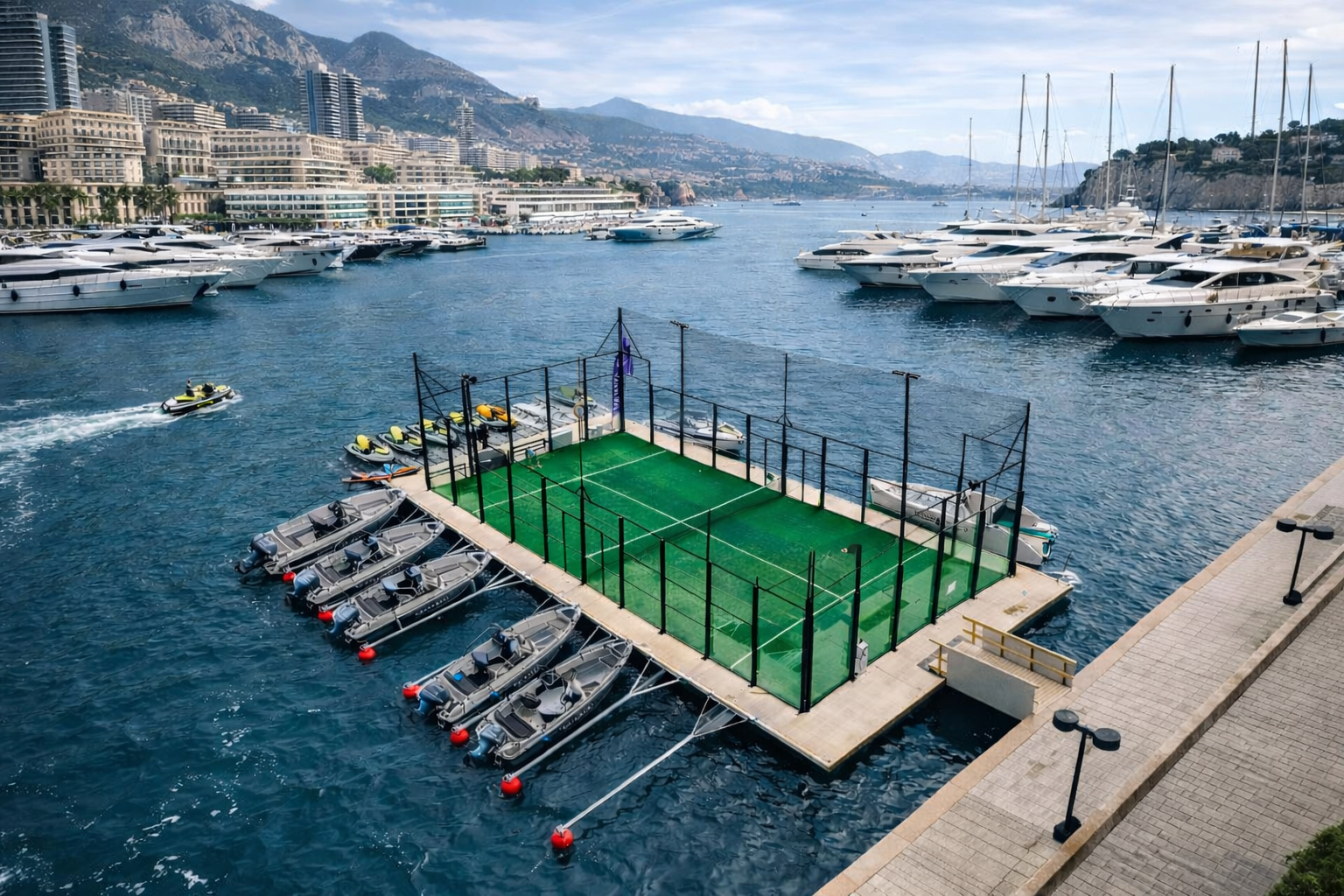 Padel flottant — Terrains sur l'eau pour marinas et villes | Padel ...